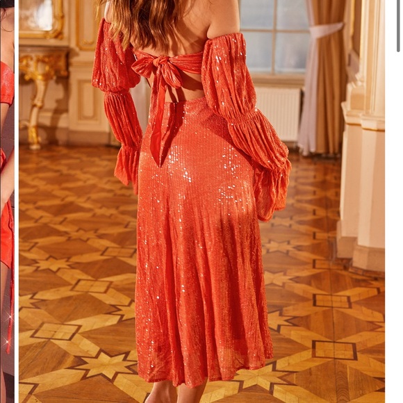 NWT Alamour the label DILARA MIDI DRESS - Picture 2 of 6